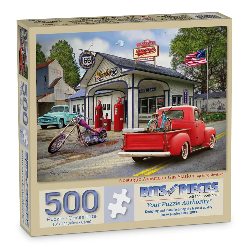 Nostalgic American Gas Station
